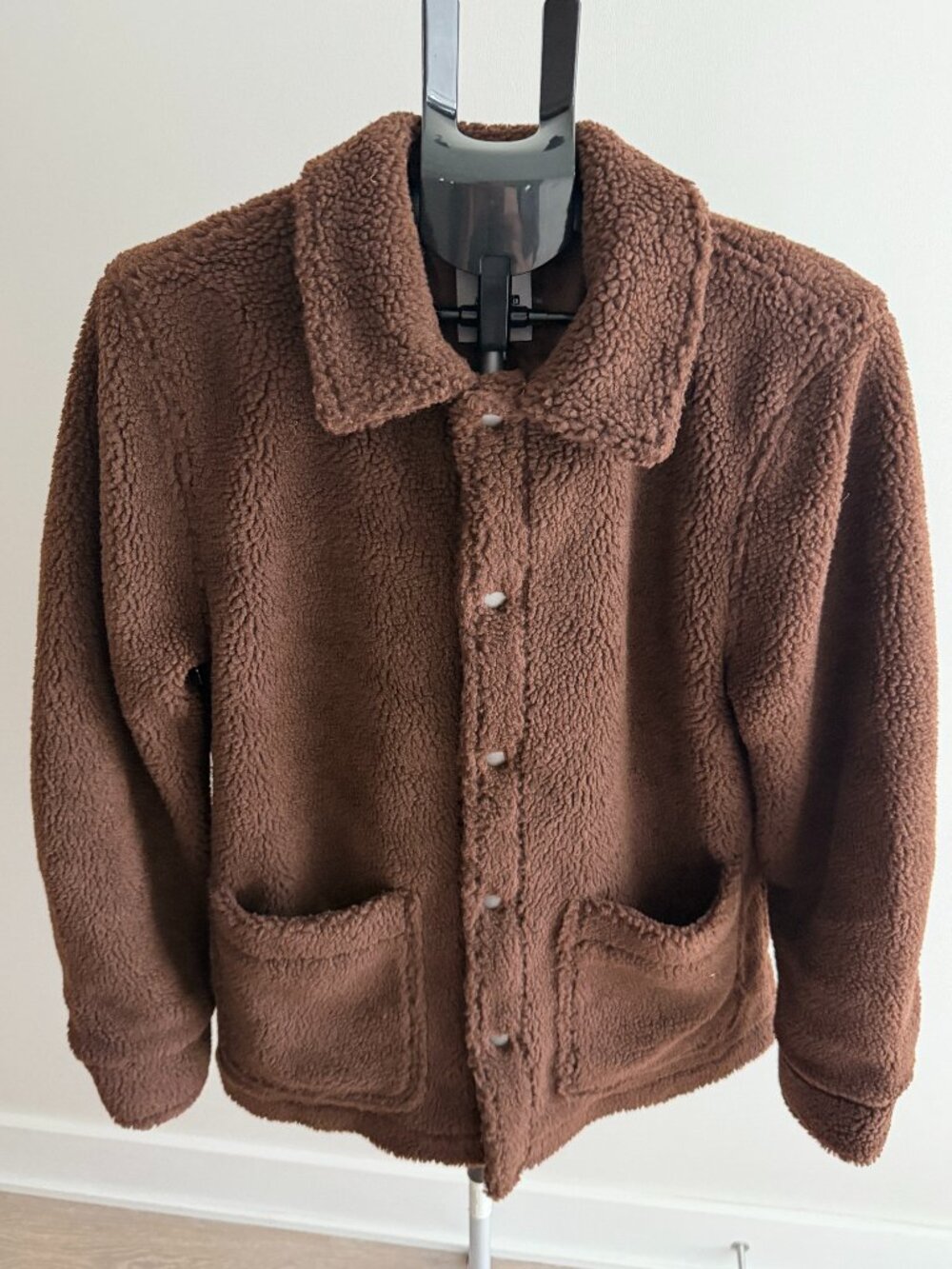 Joe's Jeans Brown Faux Shearling Shirt Jacket Size Men’s Medium